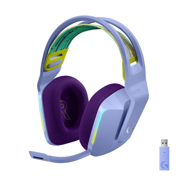 Logitech G733 Lightspeed (Lilac) Casques Logitech, Ultra Pc Gamer Maroc