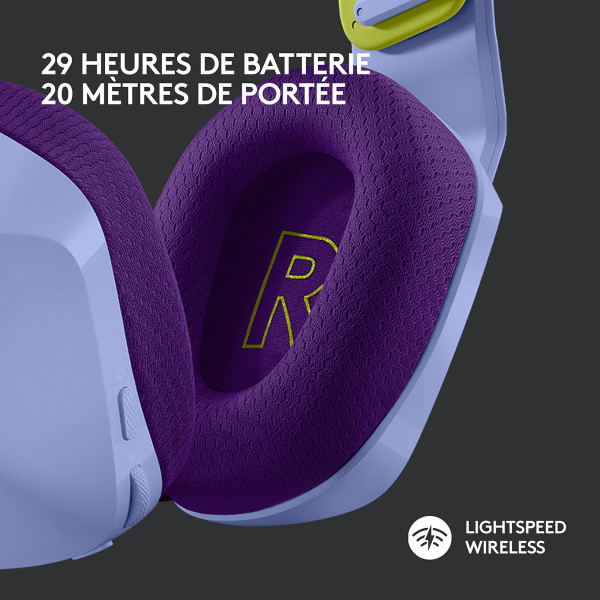 Logitech G733 Lightspeed (Lilac) Casques Logitech, Ultra Pc Gamer Maroc