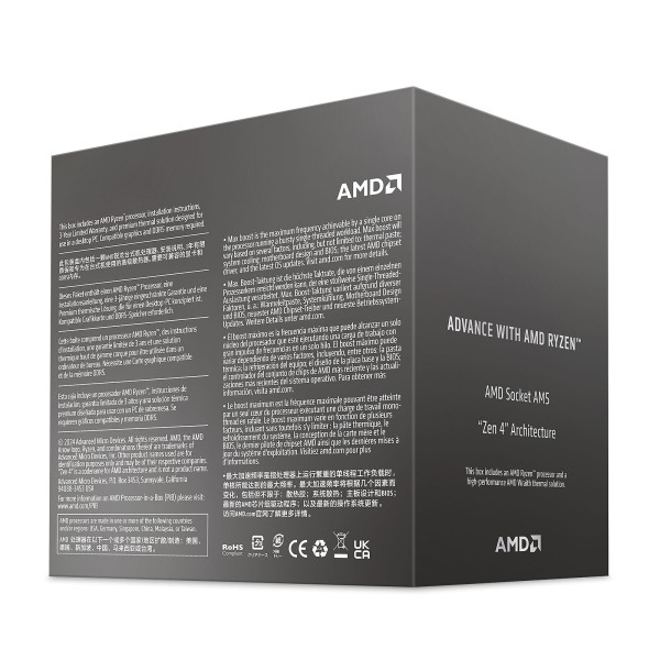 AMD Ryzen 5 8400F Wraith Stealth (4.2 GHz / 4.7 GHz) Processeurs AMD, Ultra Pc Gamer Maroc