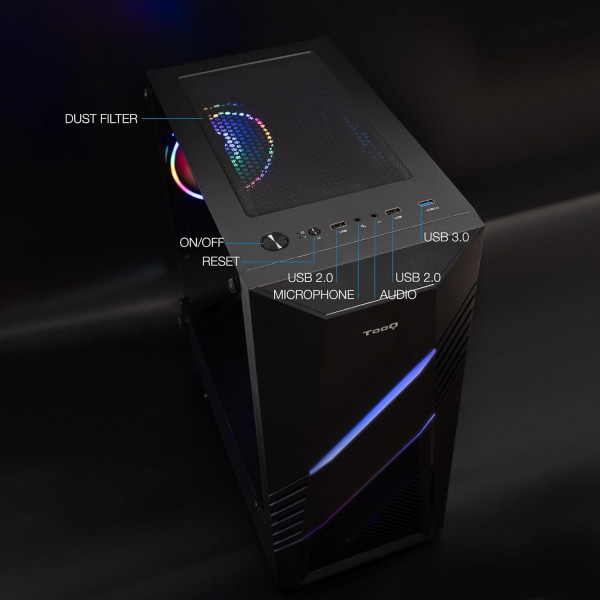 TooQ TQGCC102-B BIOHAZARD Black Boitiers PC TooQ, Ultra Pc Gamer Maroc