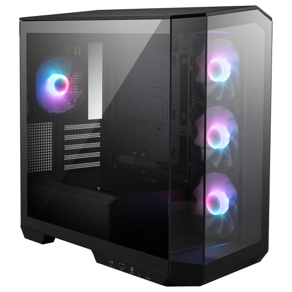 MSI MAG PANO M100R PZ Black (Micro-ATX) Boitiers PC MSI, Ultra Pc Gamer Maroc