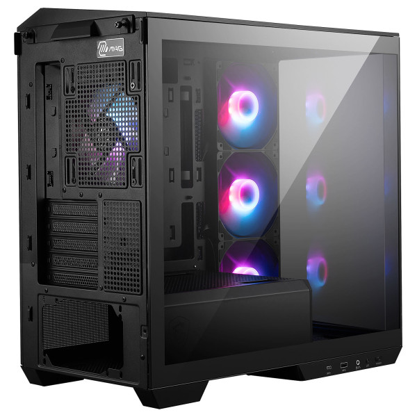 MSI MAG PANO M100R PZ Black (Micro-ATX) Boitiers PC MSI, Ultra Pc Gamer Maroc