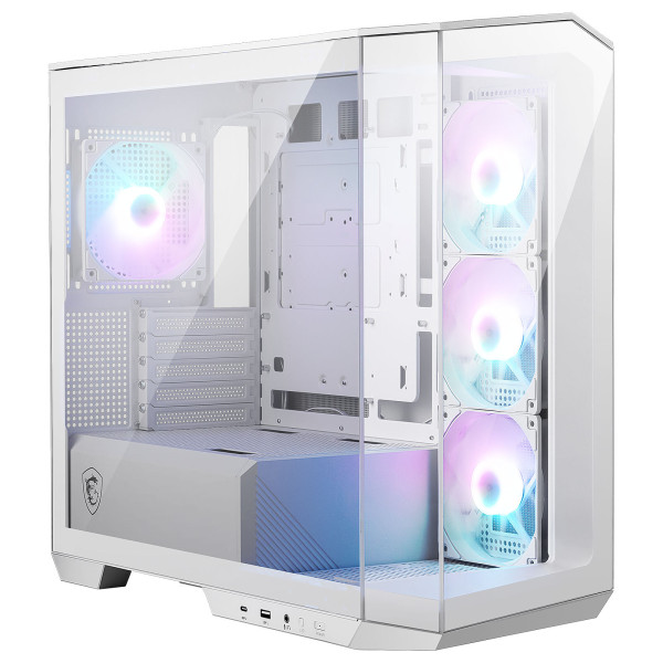 MSI MAG PANO M100R PZ White (Micro-ATX) Boitiers PC MSI, Ultra Pc Gamer Maroc