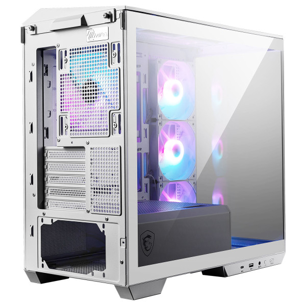 MSI MAG PANO M100R PZ White (Micro-ATX) Boitiers PC MSI, Ultra Pc Gamer Maroc