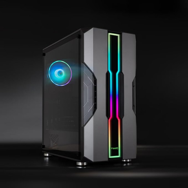 TooQ TQGCC103-B NIGHTCITY Black Boitiers PC TooQ, Ultra Pc Gamer Maroc