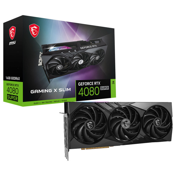 MSI GeForce RTX 4080 SUPER GAMING X SLIM 16GB GDDR6X Cartes graphiques MSI, Ultra Pc Gamer Maroc