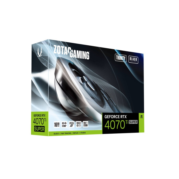 Zotac GeForce RTX 4070 Ti SUPER Trinity Black Edition 16GB GDDR6X Cartes graphiques Zotac, Ultra Pc Gamer Maroc