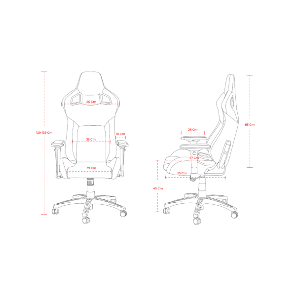 SKILLCHAIRS SC5 VOLCAN Chaise gamer SKILLCHAIRS, Ultra Pc Gamer Maroc
