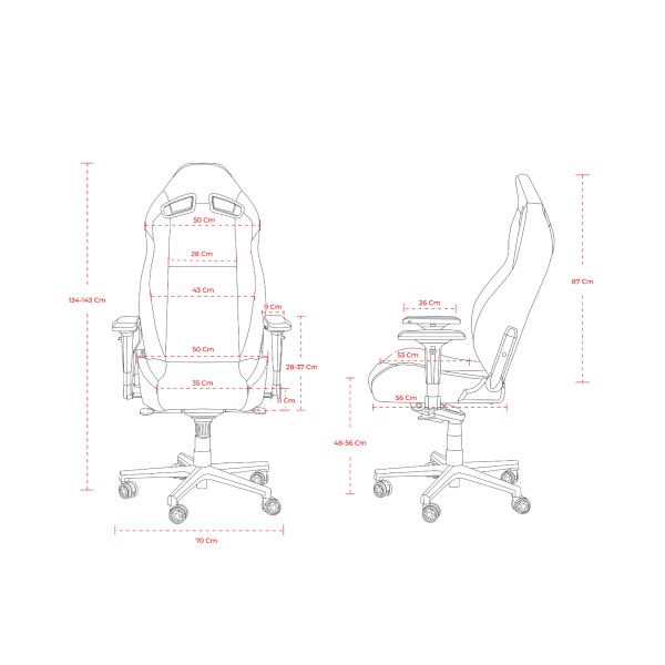 SKILLCHAIRS SC9 RED SHARK Chaise gamer SKILLCHAIRS, Ultra Pc Gamer Maroc
