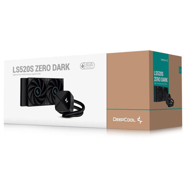 DeepCool LS520S ZERO DARK Kits Watercooling DeepCool, Ultra Pc Gamer Maroc