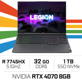 Lenovo Legion Pro 5 16ARX8 R7 7745HX/32GB/1TB SSD/RTX4070/16'' 240Hz PC Portables Gamer Lenovo, Ultra Pc Gamer Maroc