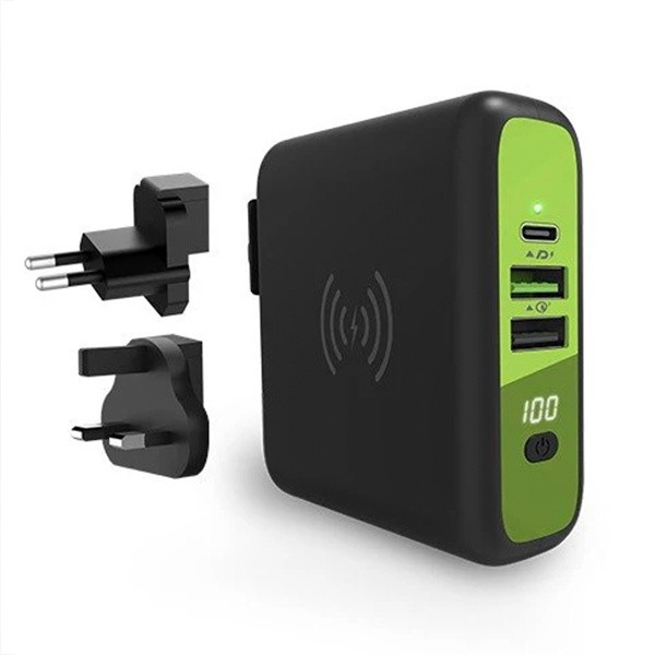 Goui Mbala Chargeur Sans Fil +Powerbank 8000 mAh Qi + Chargeur mural Chargeur Goui, Ultra Pc Gamer Maroc