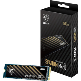 MSI SPATIUM M450 NVMe M.2 500GB Disques SSD MSI, Ultra Pc Gamer Maroc