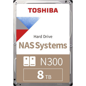 Toshiba N300 NAS 3.5" 8TB (HDWG480UZSVA) Disques durs et SSD Toshiba, Ultra Pc Gamer Maroc