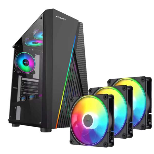 XTRMLAB GALAX + XTRMLAB XT120 ARGB (Triple Pack) + HUB Accueil UltraPC, Ultra Pc Gamer Maroc
