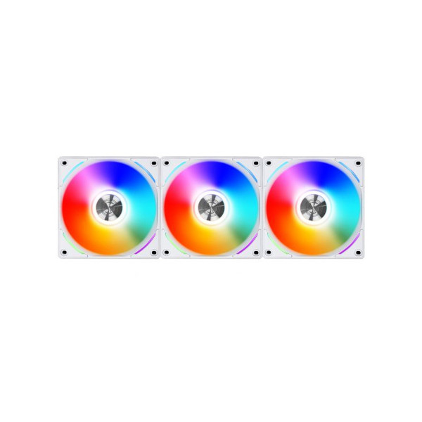 Lian Li Uni Fan AL120 RGB Triple Pack (White) + Controller Ventilateurs boîtier Lian Li, Ultra Pc Gamer Maroc