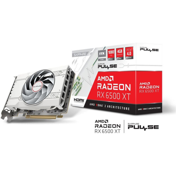 Sapphire Pulse Radeon RX 6500 XT ITX PURE Gaming OC 4GB GDDR6 Cartes graphiques Sapphire, Ultra Pc Gamer Maroc