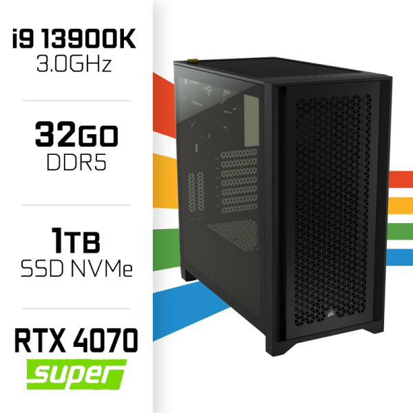 PC Gamer UltraPC Core i9 13900K/1TB SSD/32GB DDR5/RTX4070 SUPER PC Gamer Avancé UltraPC, Ultra Pc Gamer Maroc
