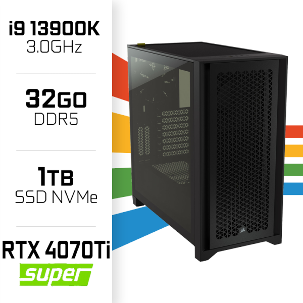 PC Gamer UltraPC Core i9 13900K/1TB SSD/32GB DDR5/RTX4070Ti SUPER PC Gamer Avancé UltraPC, Ultra Pc Gamer Maroc