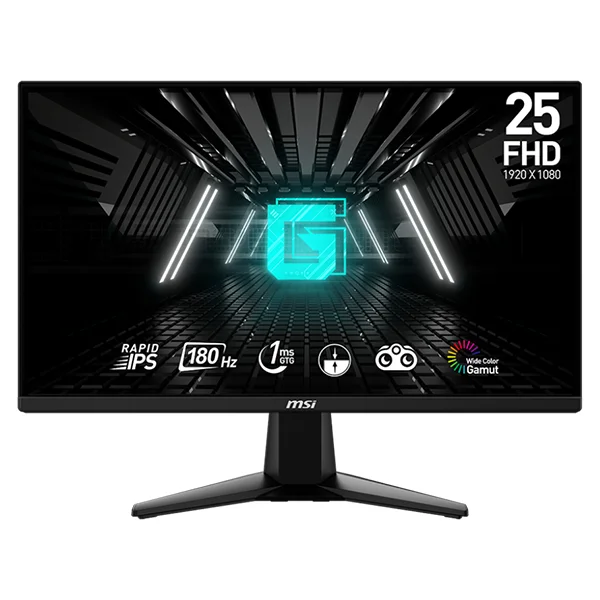 MSI G255F 24.5" Rapid IPS 180Hz Moniteurs MSI, Ultra Pc Gamer Maroc