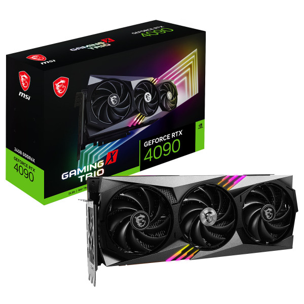 MSI GeForce RTX 4090 GAMING X TRIO 24GB GDDR6X Cartes graphiques MSI, Ultra Pc Gamer Maroc