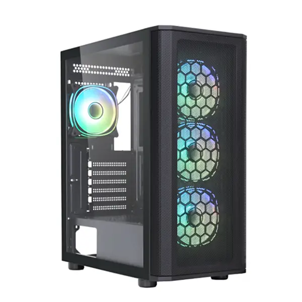 HYBROK CARBON ARGB BLACK Boitiers PC HYBROK, Ultra Pc Gamer Maroc