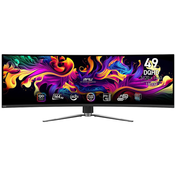 MSI MPG 491CQP QD-OLED 5K 49" Moniteurs MSI, Ultra Pc Gamer Maroc
