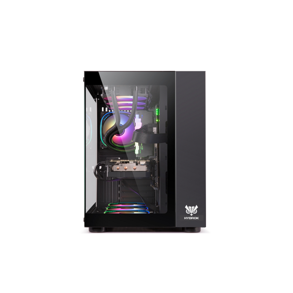 HYBROK TITAN EVO BLACK (7 Fans ARGB) Boitiers PC HYBROK, Ultra Pc Gamer Maroc