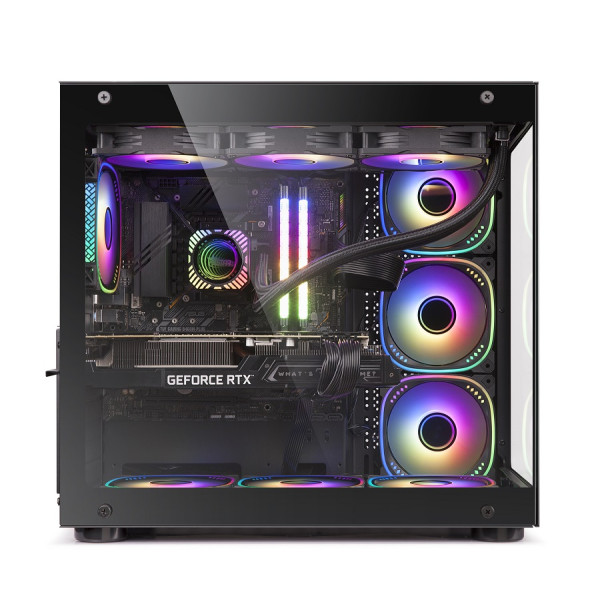 HYBROK TITAN EVO BLACK (7 Fans ARGB) Boitiers PC HYBROK, Ultra Pc Gamer Maroc