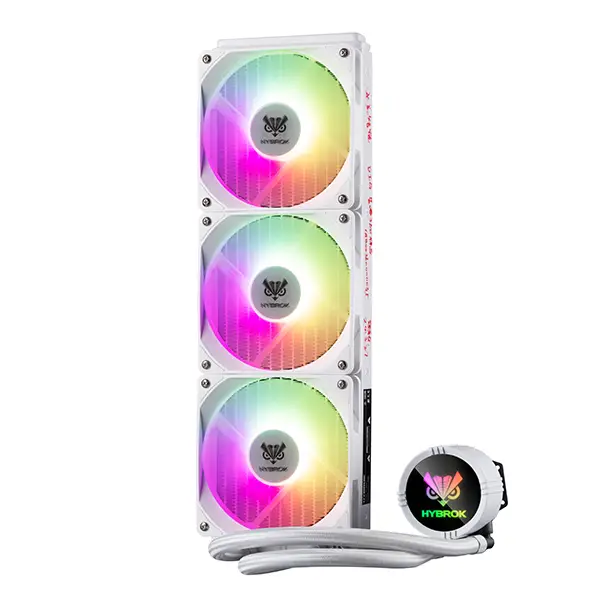 HYBROK HL360W RGB White Refroidissement HYBROK, Ultra Pc Gamer Maroc