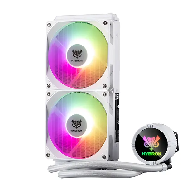 HYBROK HL240W RGB White Refroidissement HYBROK, Ultra Pc Gamer Maroc