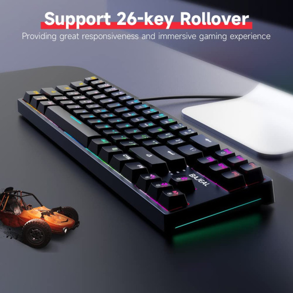 BAJEAL K71 ( Pink ) Claviers BAJEAL, Ultra Pc Gamer Maroc