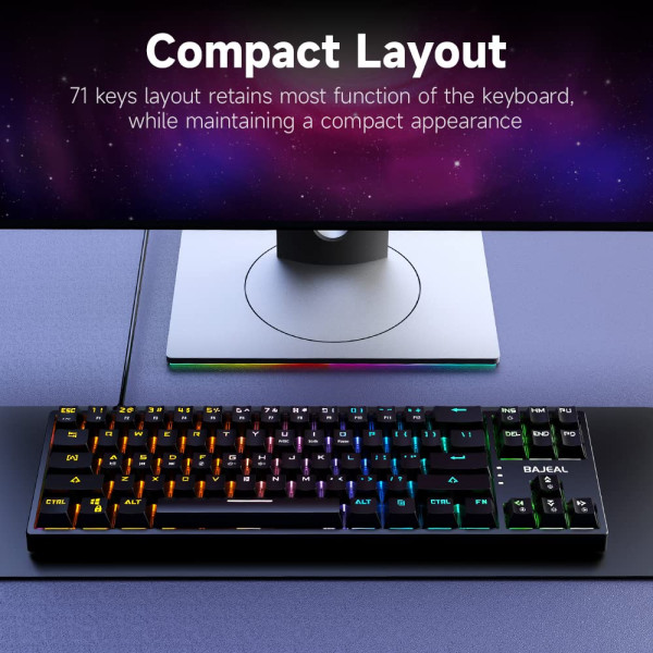 BAJEAL K71 ( Bleu) Claviers BAJEAL, Ultra Pc Gamer Maroc