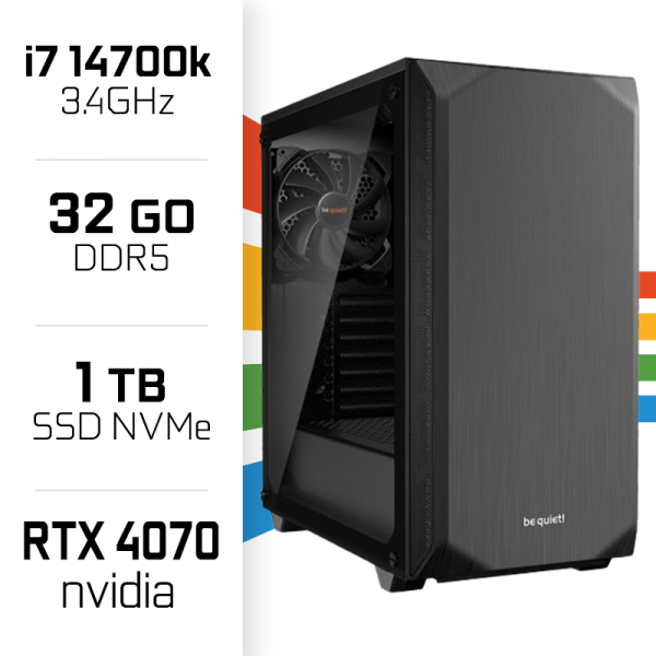 PC Gamer UltraPC Core i7 14700K/1TB SSD/32GB DDR5/RTX4070 PC Gamer Avancé UltraPC, Ultra Pc Gamer Maroc