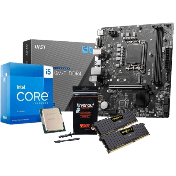 Bundle Intel Core i5 13400F (2.5 GHz / 4.6 GHz) + H610M-E DDR4 +Ram16Go (2x 8Go) DDR4 +Thermal Grizzly Hydronaut (1 gramme) P...