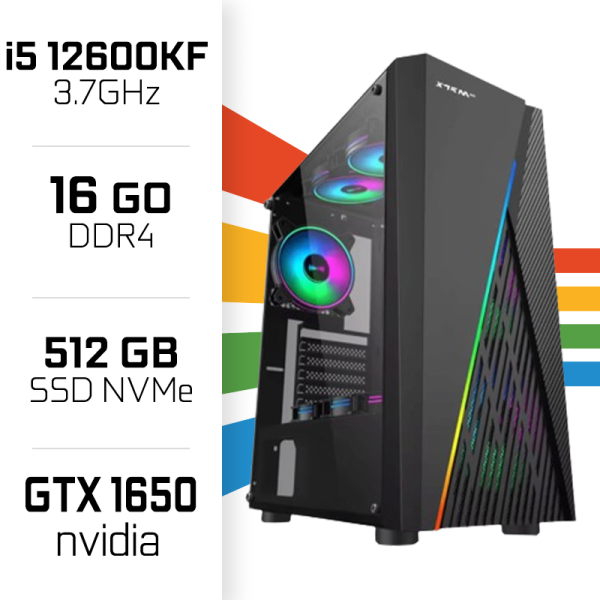 PC Gamer UltraPC Core i5 12600KF/512GB SSD/16GB/GTX1650 PC Gamer Standard UltraPC, Ultra Pc Gamer Maroc