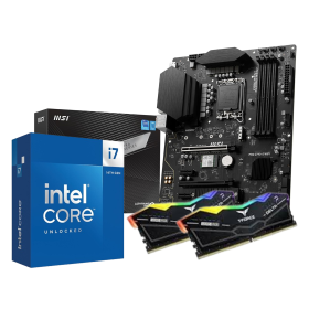 Bundle Intel Core i7 14700k + MSI PRO Z790-S WIFI +RamTeamGroup Delta RGB 32Go (2x16Go) DDR5 6000 MHz CL38 Processeurs UltraP...