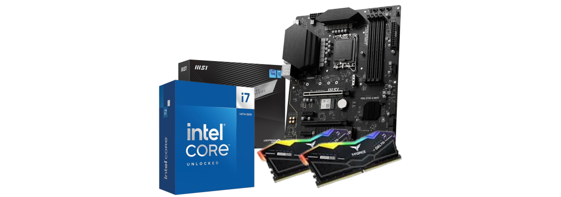 Bundle Intel Core i7 14700k + MSI PRO Z790-S WIFI +