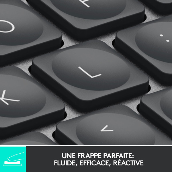 Logitech MX Keys Mini (Graphite) Claviers Logitech, Ultra Pc Gamer Maroc
