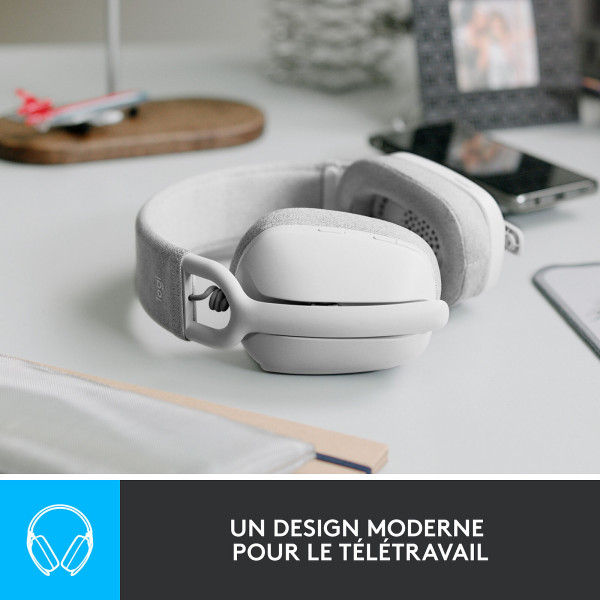 Logitech Zone Vibe 100 White Casques Logitech, Ultra Pc Gamer Maroc
