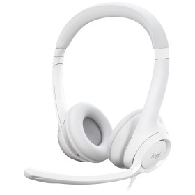 Logitech USB Headset H390 (Blanc) Casques Logitech, Ultra Pc Gamer Maroc