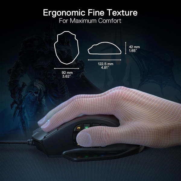 Redragon M908 Impact RGB MMO Souris Redragon, Ultra Pc Gamer Maroc