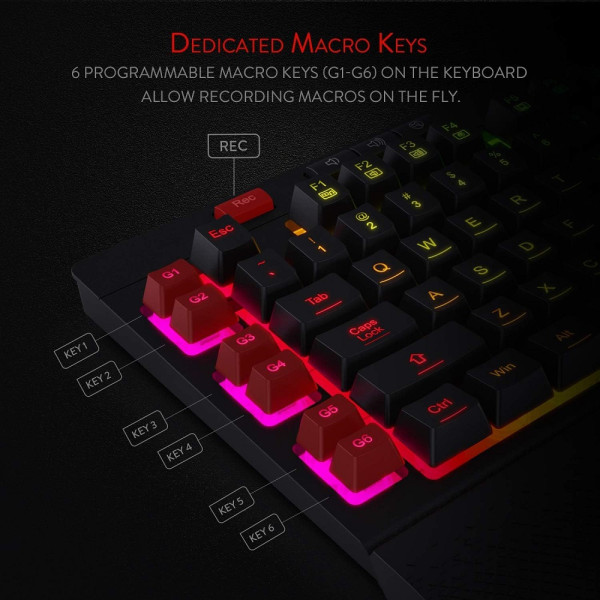Redragon K512 Shiva RGB Claviers Redragon, Ultra Pc Gamer Maroc