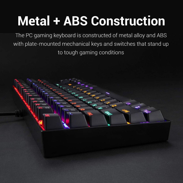 Redragon K552 TKL RGB (Outemu Red Switches) Claviers Redragon, Ultra Pc Gamer Maroc