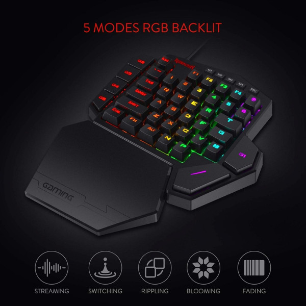 Redragon K585 DITI One-Handed RGB Claviers Redragon, Ultra Pc Gamer Maroc