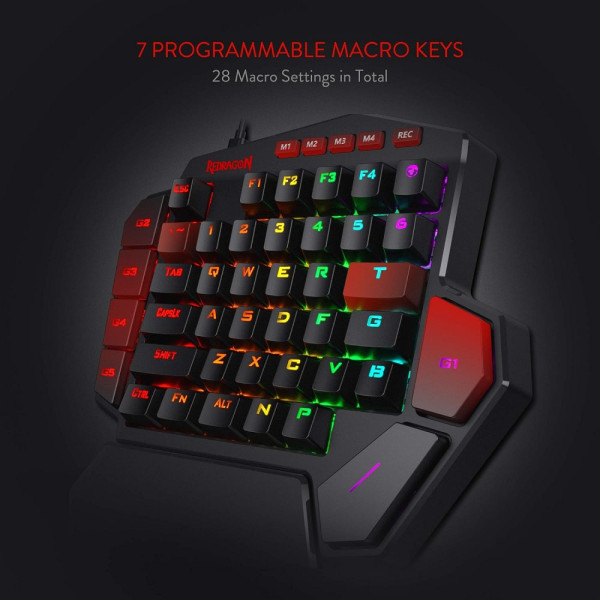 Redragon K585 DITI One-Handed RGB Claviers Redragon, Ultra Pc Gamer Maroc