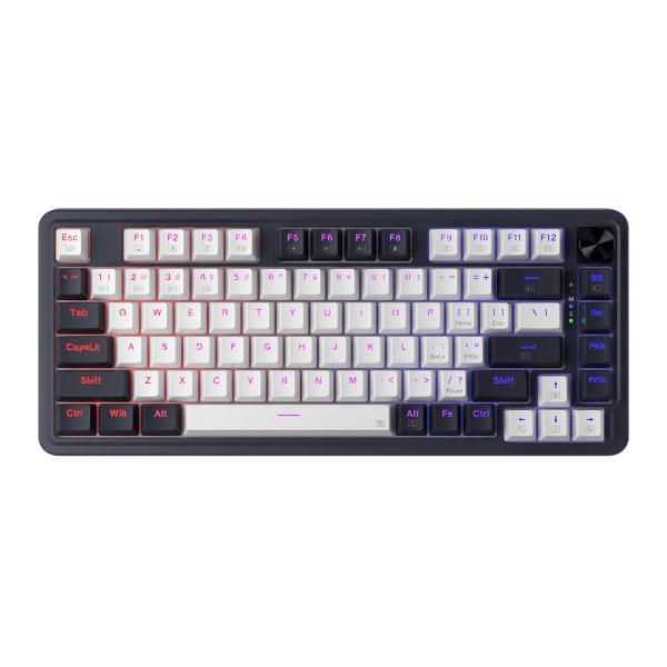 Redragon K673 PRO 75% Wireless RGB Red Switches (Abyssal Blue) Claviers Redragon, Ultra Pc Gamer Maroc