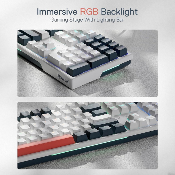 Redragon TRUNDLE K668 Wired RGB (Red Switches) Claviers Redragon, Ultra Pc Gamer Maroc