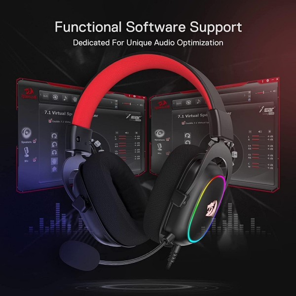 Redragon H510 Zeus-X RGB Wired Gaming Headset Casques Redragon, Ultra Pc Gamer Maroc