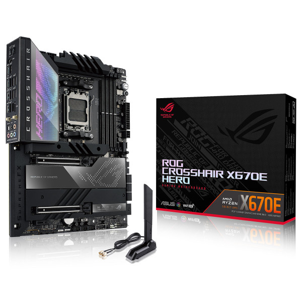 ASUS ROG CROSSHAIR X670E HERO Cartes mères ASUS, Ultra Pc Gamer Maroc